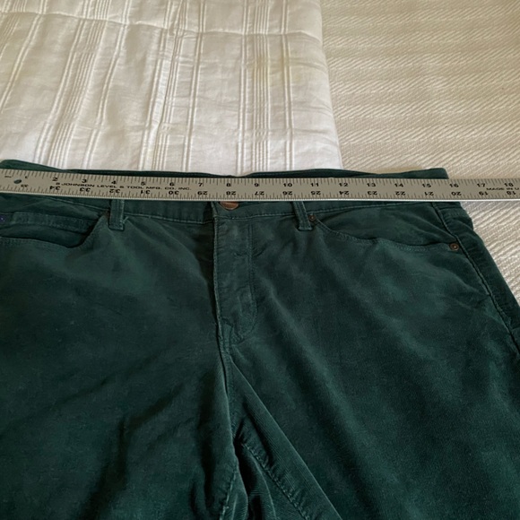 Gap 1969 Corduroy Legging Jean Size 30t Pants 5 Pocket Mid Rise Green Boho - Picture 5 of 6